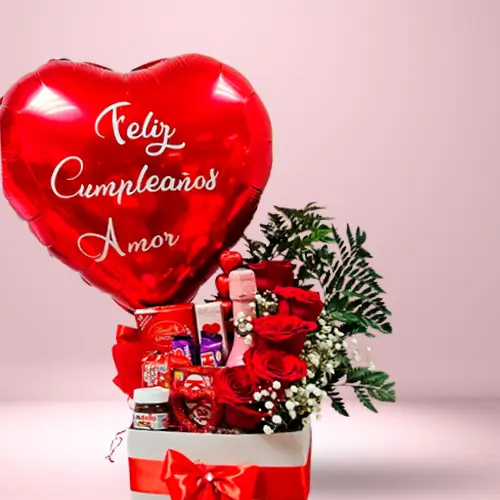Desayuno sorpresa romántico con rosas rojas en Valledupar